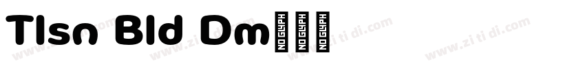 Tilson Bold Demo字体转换